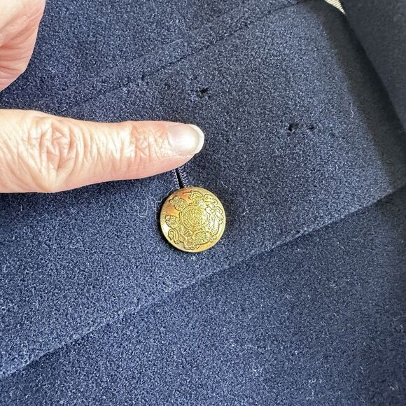 Ralph Lauren Purple Label Utility Military Jacket in Navy Size 6 Womens USA - Picture 7 of 13